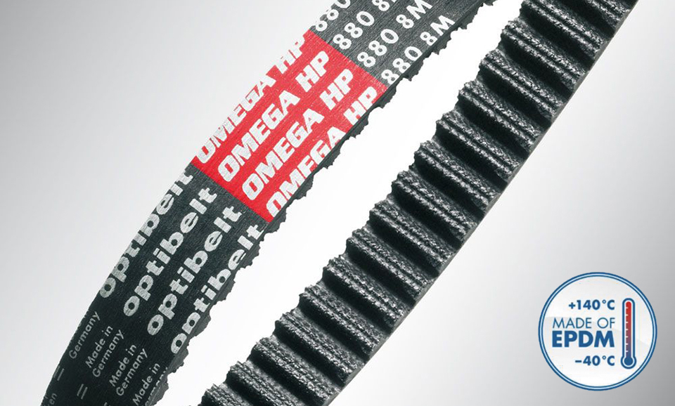 Optibelt OMEGA HP EPDM timing belts for high and low temperatures - Photo №2